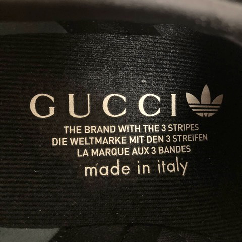 未使用品 グッチ GUCCI ×アディダス adidas 725627 ガゼル