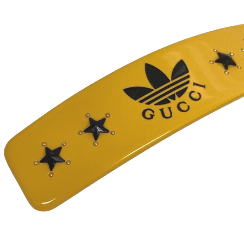 グッチ　アディダス　ヘアクリップ　イエロー　新品未使用 未使用品 グッチ GUCCI ×アディダス adidas バレッタ ヘア