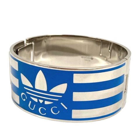 未使用品 グッチ GUCCI ×アディダス adidas ブレスレット バングル 