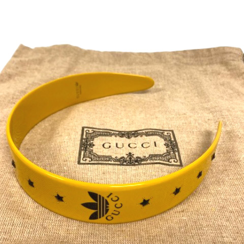 未使用品 グッチ GUCCI ×アディダス adidas カチューシャ ヘア