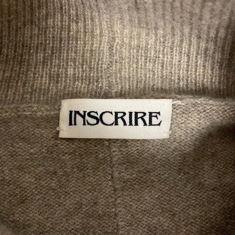 アンスクリア INSCRIRE ニット セーター タートルネック エルボー