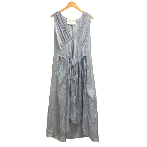 マイラン MYLAN ワンピース シルク混 ノースリーブ ロング丈 Vネック  