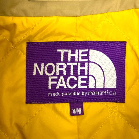 ノースフェイス パープルレーベル PURPLE LABEL NYM2853N インサレーションステンカラーコート 中わた 無地 長袖 WM ベージュ レディース ノースフェイス パープルレーベル THE NORTH FACE PURPLE LABEL