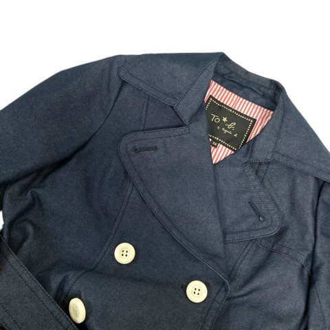 agnes bのデニム素材のコート To b. by agnes b. x RED CARD TOKYO オーバーサイズデニム