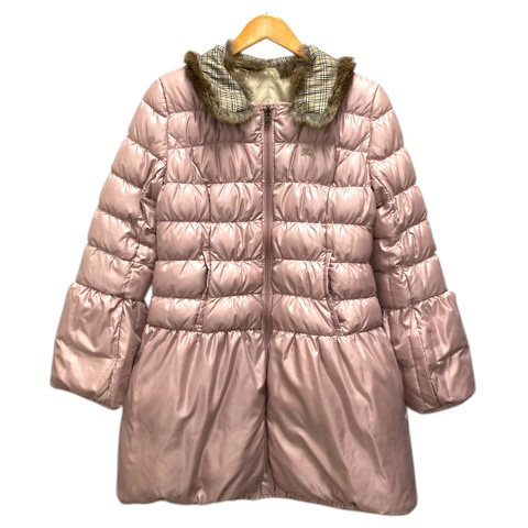 超美品　希少　バーバリー　ブルーレーベル　リバーシブル　ダウンコート　38 超美品 希少 バーバリー ブルーレーベル リバーシブル ダウンコート 38