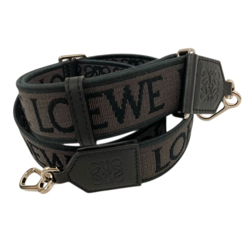 未使用　ロエベ　ショルダーストラップ　アナグラム　ベージュ系　ジャガード　cs2 LOEWE - ロエベ LOEWE バッグストラップ アナグラム ロゴ