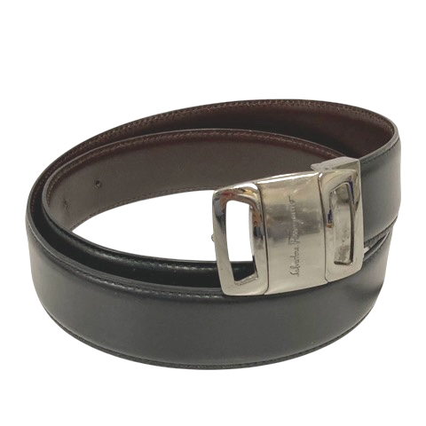 サルヴァトーレフェラガモ レザーベルト ゴールドバックル