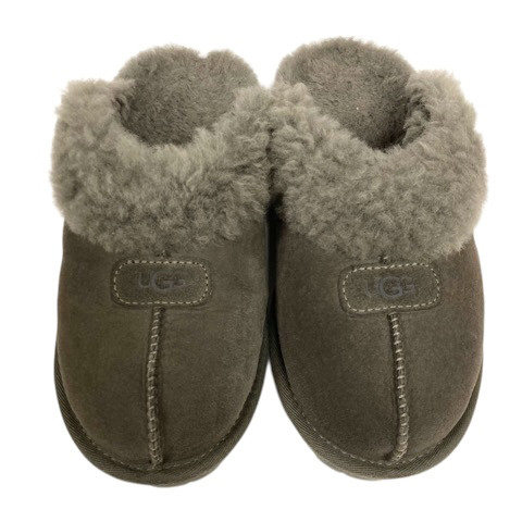 アグ UGG ムートンサンダル スリッパ ボア ワンポイントロゴ 23.0