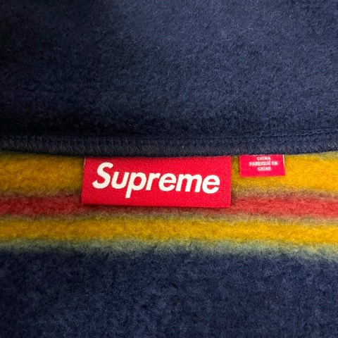 シュプリーム SUPREME 24FW Stripe Zip Up Fleece Jacket フリース