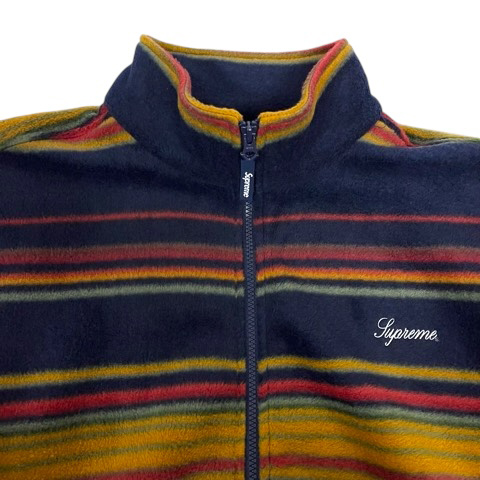 シュプリーム SUPREME 24FW Stripe Zip Up Fleece Jacket フリース