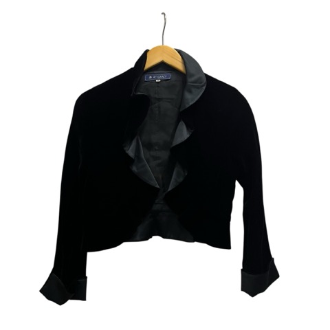 M'S GRACY*襟付きベロアコート ギャザー襟レディーコート | msgracy