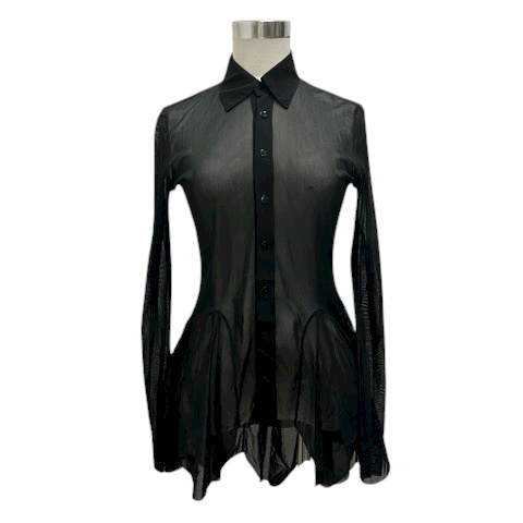 JeanPaulGAULTIER　ジャンポールゴルチエブラックシースルートップス ジャンポールゴルチエ オム Jean Paul GAULTIER HOMME シャツ ブラウス