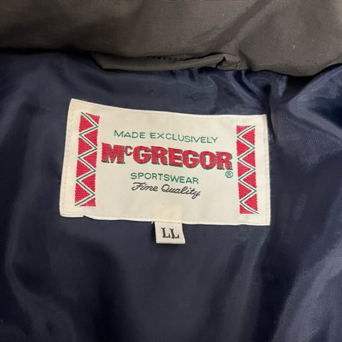マックレガー マクレガー McGREGOR ダウンジャケット 長袖 無地 フェザー混 ロゴ 411138607 LL カーキ メンズ