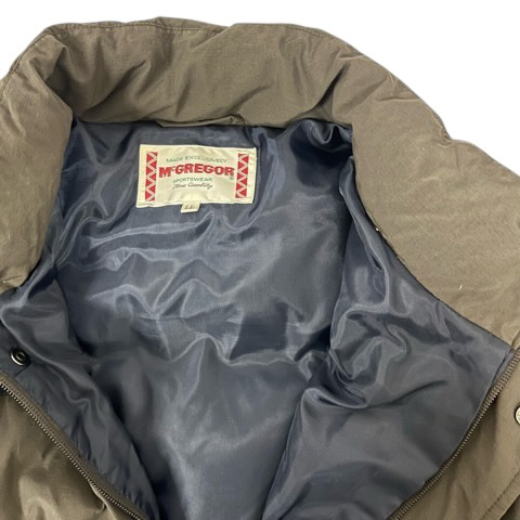 マックレガー マクレガー McGREGOR ダウンジャケット 長袖 無地 フェザー混 ロゴ 411138607 LL カーキ メンズ
