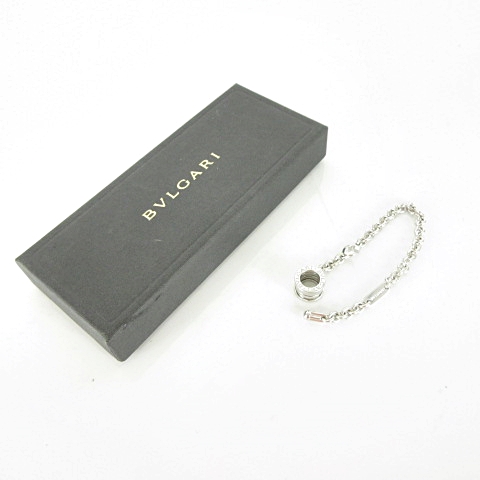 美品 ☆BVLGARI☆ バッグチャーム キーホルダー ビーゼロワン SV925