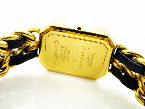 シャネル CHANEL PREMIERE PLAQUE OR G 20 M 1987 プルミエール M