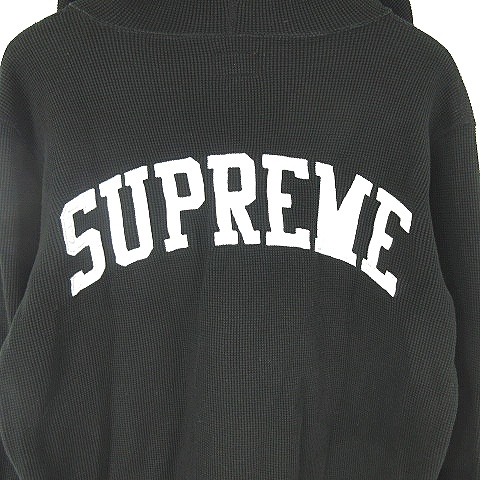 シュプリーム SUPREME 16AW Arc Logo Hooded waffle thermal バック