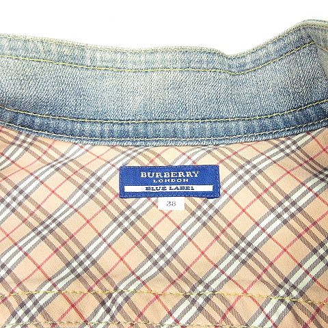 バーバリーブルーレーベル BURBERRY BLUE LABEL デニム オールインワン 