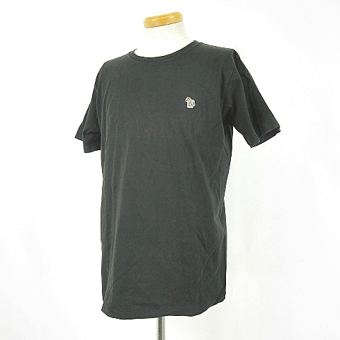 ポールスミスジーンズ Paul Smith Jeans Tシャツ 半袖 カットソー ワッペン 馬 ホース クルーネック 丸首 黒 ブラック L トップス S メンズ 022 ベクトルパーク