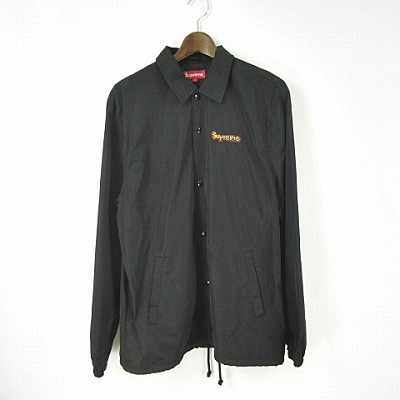 シュプリーム SUPREME 18SS Gonz Logo Coaches Jacket Black ゴンズ 