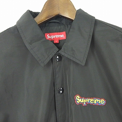 シュプリーム SUPREME 18SS Gonz Logo Coaches Jacket Black ゴンズ