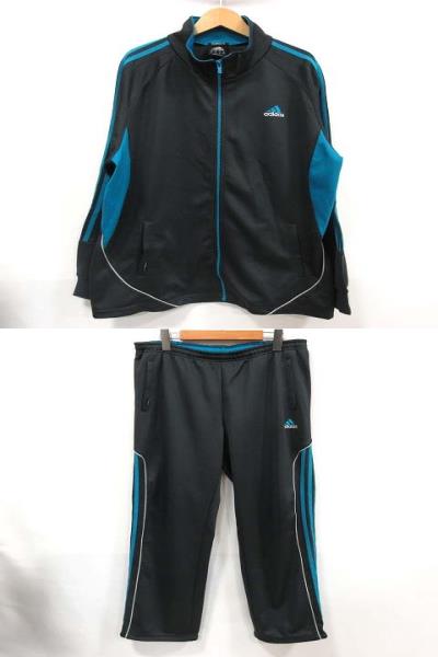 アディダス Adidas Climalite ジャージ セットアップ 上下 トラック ジャケット パンツ グレー 青 O メンズ 022 ベクトルパーク