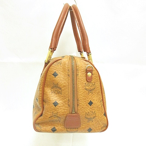 エムシーエム MCM ミニ ボストン バッグ ハンド ショルダー 2WAY 総柄