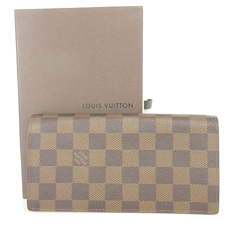LOUIS VUITTON 折り財布 ダミエ エベヌ Ｎ60017 LOUIS VUITTON ルイ・ヴィトン ダミエ・エベヌ ポルトフォイユ