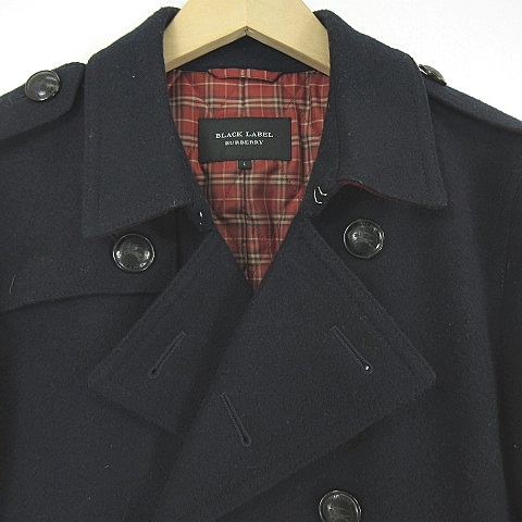 BURBERRY BLACK LABEL ブラック ピーコート BURBERRY BLACK LABEL ブラック ピーコート