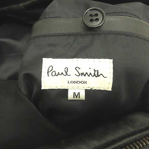 ポールスミス PAUL SMITH レザー ジャケット カウレザー ジップアップ