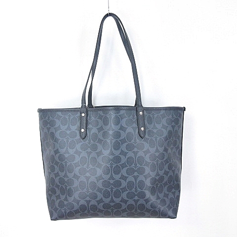 コーチ COACH F58293 リバーシブル トート バッグ シグネチャー ポーチ 