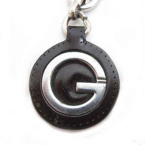 極美品 グッチ キーホルダー キーリング バンブー 竹 シルバー