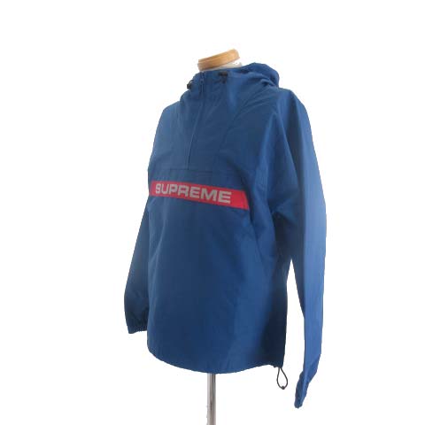 シュプリーム SUPREME 美品 19AW Heavy Nylon Anorak Royal アノラック 