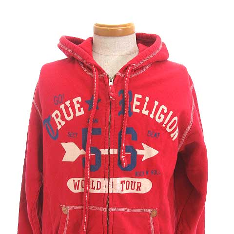 トゥルーレリジョン TRUE RELIGION パーカー ジップアップ スウェット 