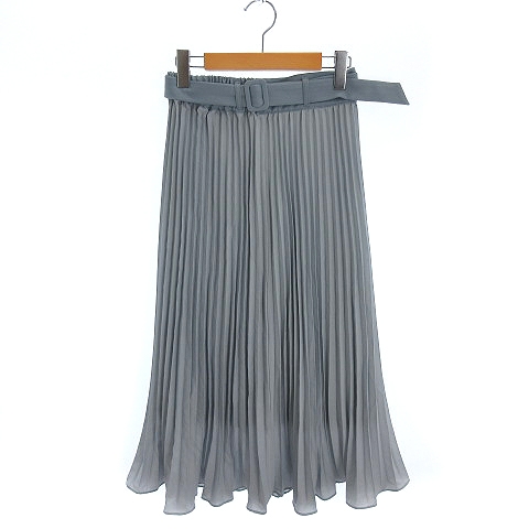 シンプリシテェ Simplicite 19SS ベルトツキ プリーツ スカート  