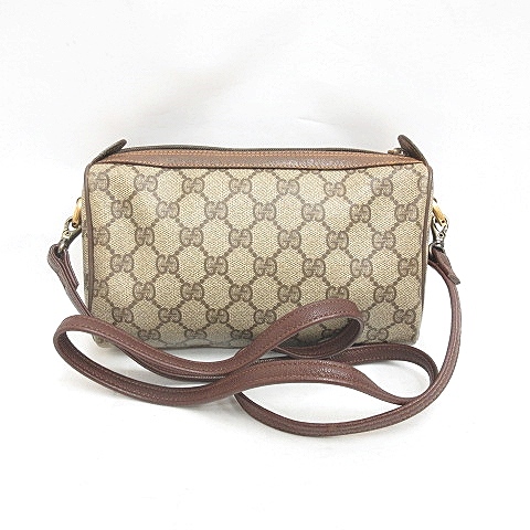 USED】 GUCCI グッチ 89・02 ショルダーバッグ ブラウン