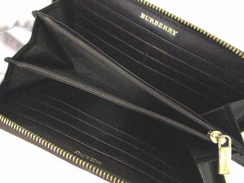 未使用級✨バーバリー 長財布 エルモア ラウンドジップ TBロゴ レザー  
