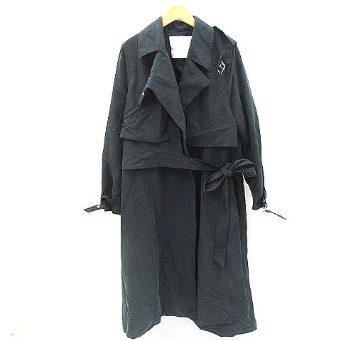 エイプリル77 April77 Waltz トレンチ コート ロング 変形 ブラック 黒 34 メンズ 022 ベクトルパーク
