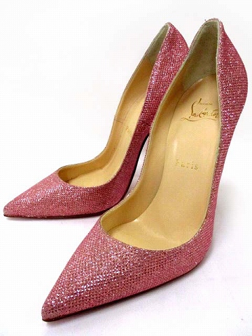 クリスチャンルブタン Christian louboutin パンプス グリッター ラメ  