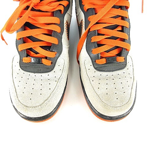 ナイキ Nike 001 Air Force 1 Hi Cmf Prm City Qs エアフォース 1 ハイ プレミアム シティ ハイカット スニーカー グレー オレンジ 27 5 メンズ 022 ベクトルパーク