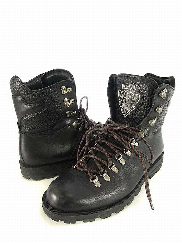 グッチ GUCCI 181853 トレッキング ブーツ レザー レースアップ 8 1/2 