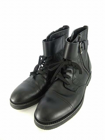 ルイヴィトン LOUIS VUITTON ショート ブーツ ダミエ レザー サイド 