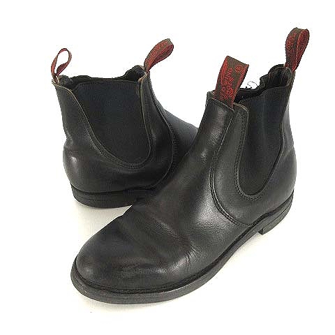 RED WING タフ サイドゴアブーツ 8E 26cm ブラック レッドウィング