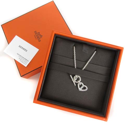 エルメス HERMES ネックレス ハート シェーヌダンクル シルバー