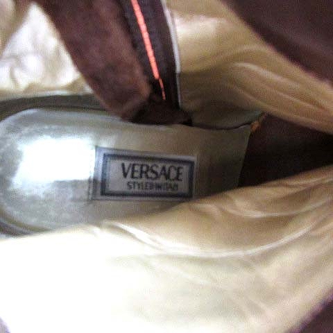 ヴェルサーチ ヴェルサーチェ VERSACE ショート ブーツ レザー 
