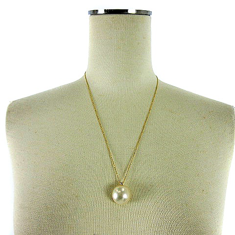タサキ 田崎 TASAKI ネックレス マベ 真珠 パール ダイヤ付 大粒 20mm