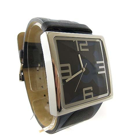 ディー ジー ドルガバ ドルチェ ガッバーナ D G Time 腕時計 スクエア クォーツ レザー ベルト ネイビー 紺 022 メンズ 022 ベクトルパーク