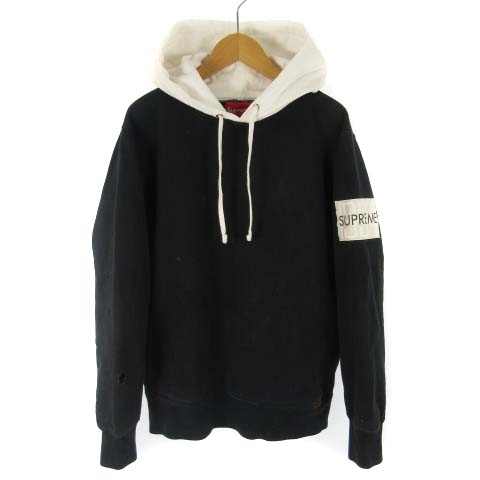 シュプリーム SUPREME 難有 16SS 2-Tone Hooded Crewneck Sweatshirt  
