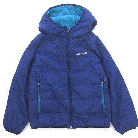 モンベル Montbell サーマラップ パーカ キッズ パーカー ジャケット リバーシブル フード ナイロン 中綿 ブルー 青 水色 130 キッズ 022 ベクトルパーク