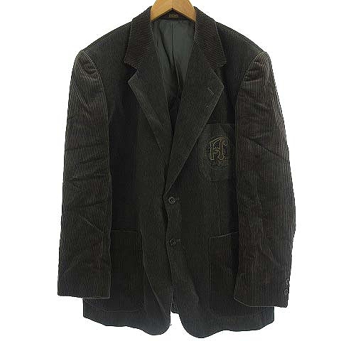 アラミス Aramis 2b テーラード ジャケット ブレザー コーデュロイ袖 ベロア 切替 総裏 ブラウン 茶 L Ibs68 メンズ 022 ベクトルパーク